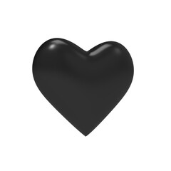3d render hearts love shape valentine day concept isolated illustration	