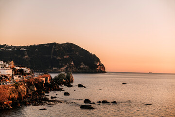 Sunset in ischia.