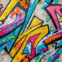 seamless pattern art street graffiti. colorfull