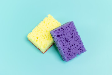Sponges for washing dishes on the table