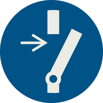 OBLIGATION SIGN PICTOGRAM, DISCONNECT BEFORE CARRYING OUT MAINTENANCE OR REPAIR ISO 7010 &ndash; M021, SVG