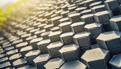 Obraz premium abstract image of a hexagon pattern