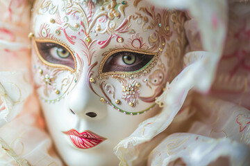 Venetian Carnival Mask, Intricate Elegance and Mystery