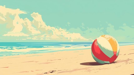 Obraz premium a postcard for a beach holiday, an advertising brochure of a seaside resort, summer, sun, sea, ocean