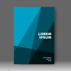 Cover book design in A4. for business. Brochure template, Annual report, Poster, magazine. Vector illustration
