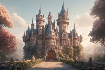 Classic style fairy tale castle