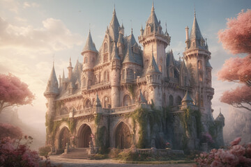 Classic style fairy tale castle