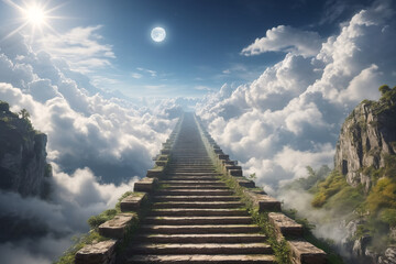 Stairway to heaven symbol of spiritual belief