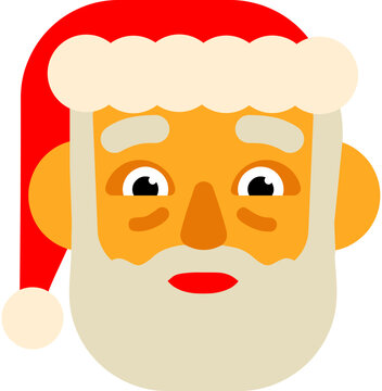 cute Santa vector icon, simple Santa vector icon, minimalist Santa vector icon, Santa vector icon, Santa icon
