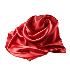 Magnificent  Red Satin Kwa isolated on white background