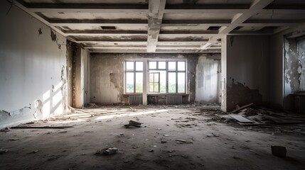 Old room in an abandoned building (building meanwhile demolished).



