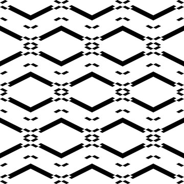 Seamless pattern. Ethnic motif. Simple shapes background. Geometric backdrop.Parallelograms, chevrons ornament. Folk wallpaper. Digital paper, textile print, web design, abstract. Vector artwork.