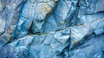 blue rock wall generative ai