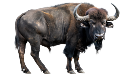 Buffalo isolated on transparent background