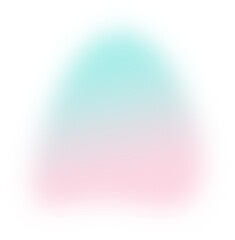 Abstract gradient transparent blur. Pink and Turquoise Gradient blob shape design element
