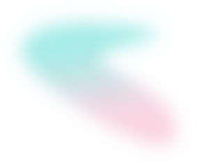 Abstract gradient transparent blur. Pink and Turquoise Gradient blob shape design element