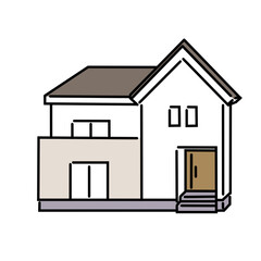 シンプルな一軒家