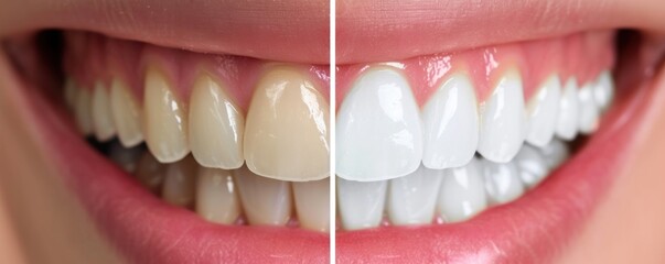 teeth cleaning before and after photo.