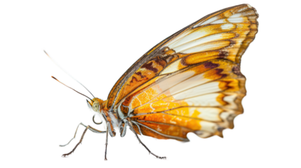 A beautiful butterfly isolated on transparent background