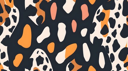 Leopard Cheetah skin seamless pattern, vector. Stylized Spotted Leopard Skin Background for Fashion, Print, Wallpaper, Fabric. 