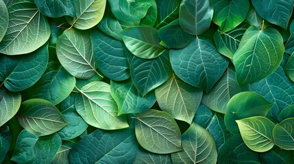 Green leaves background. Natural transparent green leaves plants using as spring background cover...