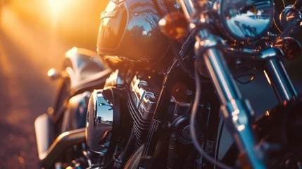 Fototapeten close up of a motorcycle © Aliaksandr Siamko