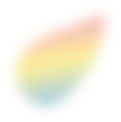 Abstract pink yellow blue gradient transparent blur. Colorful gradient blob shape design element