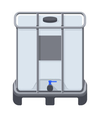 IBC tank for methanol or other liquids storage
