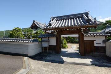 Naklejka premium 極楽寺 山門 京都府宇治田原町大字郷ノ口