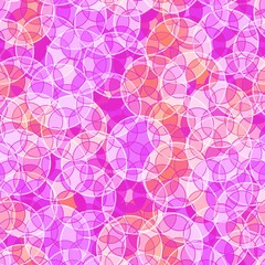 Abstract geometric circle seamless round polka dots pattern for fabrics and linens and kids clothes print