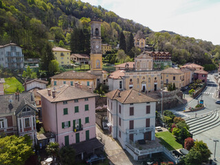 Aerial view, Italy, Tuscany, region of Siena, province of Grosseto, mountain 