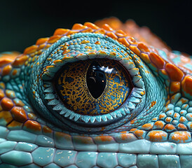 Close up of reptile eye