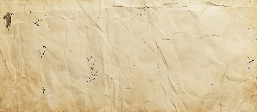 This image showcases an old piece of paper with black ink writing on it. The paper is weathered, with visible creases and discoloration, adding to its vintage charm.