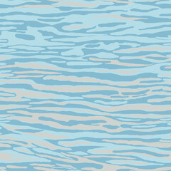 Cool blue water surface seamless pattern