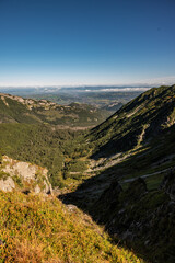 Adventurous mountain hiking in the Tatra National Park
