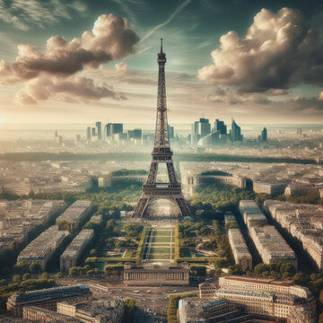 Paris and buildings