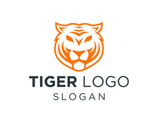 The logo design is about Tiger and was created using the Corel Draw 2018 application with a white background.