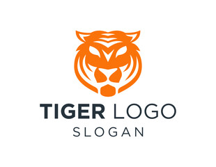 The logo design is about Tiger and was created using the Corel Draw 2018 application with a white background.