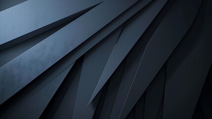 Modern black blue abstract background Minimal Color gradient Dark Web banner Geometric shape 3d effect Lines stripes triangles Design Futuristic Cut paper or metal effect Luxury Premiu : Generative AI