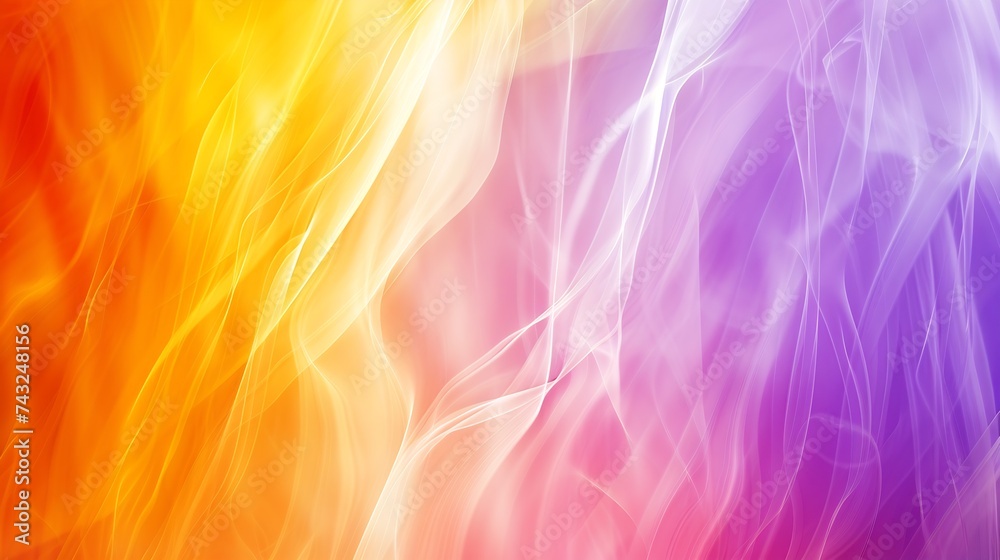 Fototapete Yellow red purple abstract background Gradient Blend Bright colorful rainbow background with space for design Multicolor Mothers day Web banner Wide Panorama : Generative AI