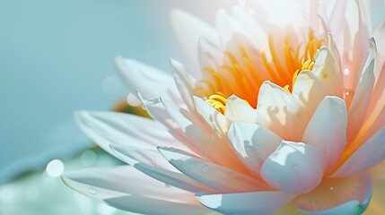 Fototapeta premium Beautiful water lilly flower : Generative AI