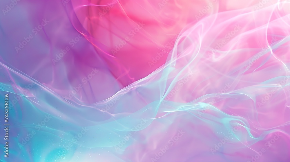 Aufkleber Pink magenta purple blue teal green abstract background Line Space for design Bright Color gradient Modern Elegant Glow sparkle glitter glossy shiny Web banner Long Wide Website header : Generative AI