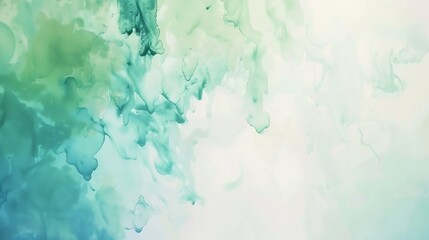 Fototapeta na wymiar Blue green abstract watercolor Art background for design Daub spot stain : Generative AI