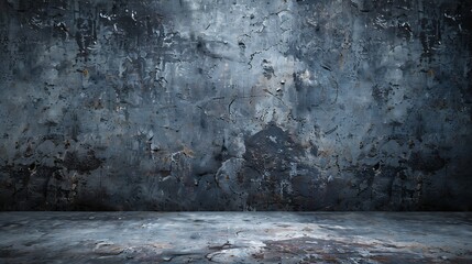 Dark grunge background Black blue abstract rough background with space for design Toned concrete wall texture : Generative AI - obrazy, fototapety, plakaty