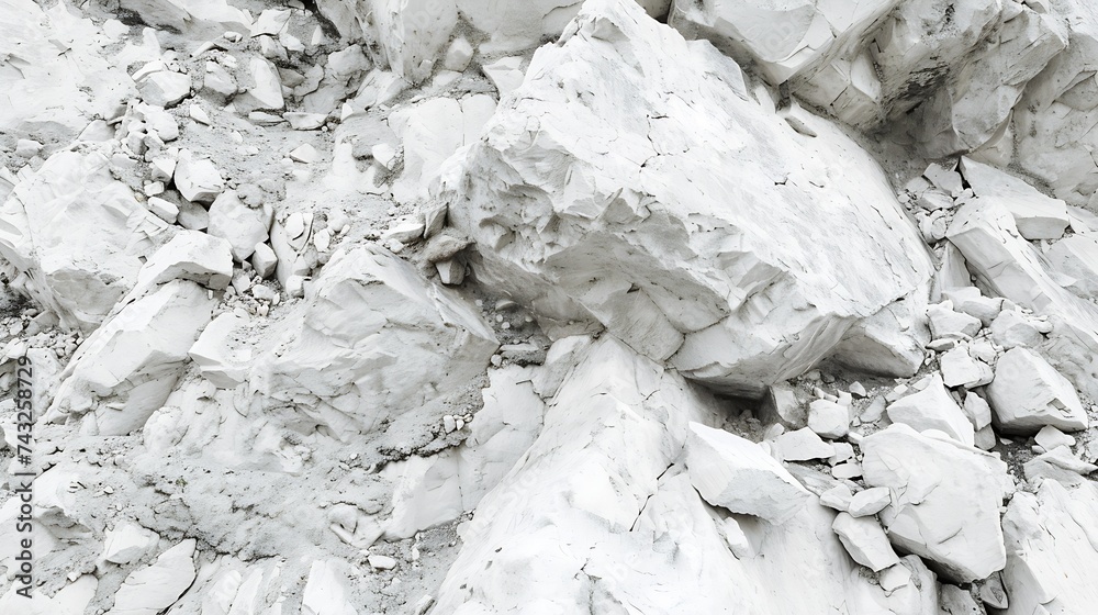 Leinwandbilder white rock texture gray stone background grunge background with space for design rough rocky surface
