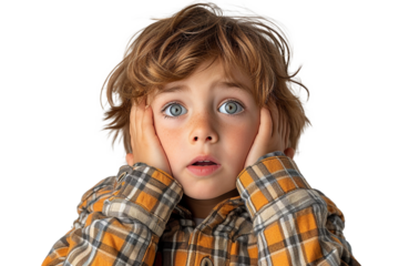 boy isolated on white