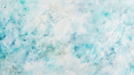 Naklejka premium Artistic image of stucco or marble background surface in pastel light blue white and turquoise colors : Generative AI