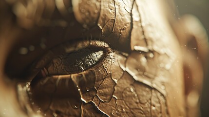 Closeup view of dry human skin as background : Generative AI - obrazy, fototapety, plakaty
