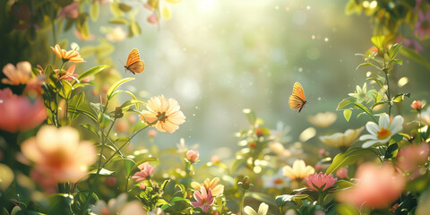 Spring theme background