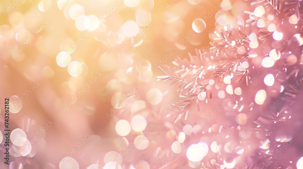 Poster sparkling background with sequins glitter light golden luxury magic background defocused free space 